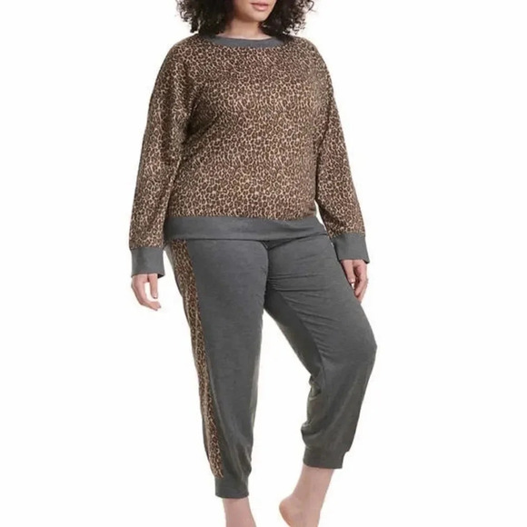 Splendid Leopard print pajama set X-Large - Picture 1 of 8